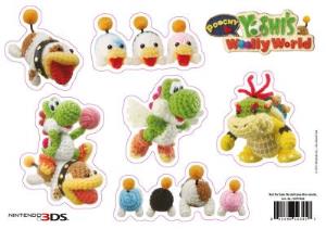 Planche de stickers Poochy and Yoshi's Woolly World (fnac)